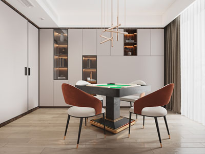 现代麻将室、棋牌室