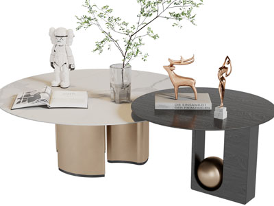 现代茶几3d模型 现代茶几