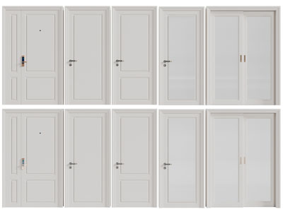 现代子母平开门、推拉门