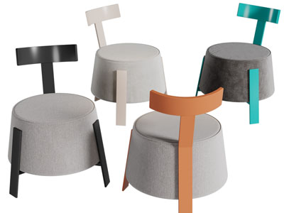 现代休闲沙发椅子3d模型 现代休闲沙发椅子