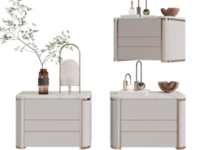 现代轻奢床头柜