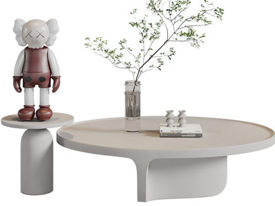 现代茶几3d模型 现代茶几