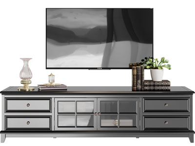 美式电视柜、电视机