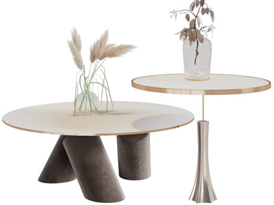 现代茶几3d模型 现代茶几