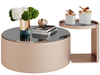 现代茶几3d模型 现代茶几