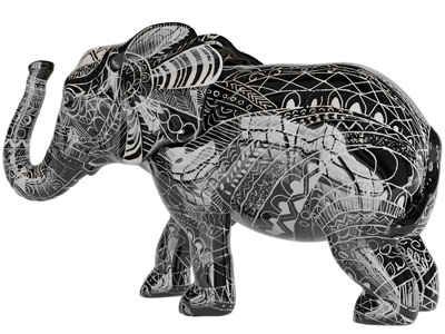 现代大象雕塑雕刻