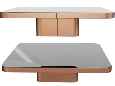 现代方形茶几3d模型 现代方形茶几