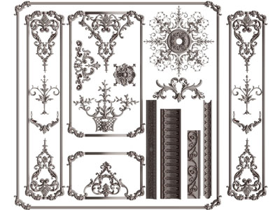 法式雕花装饰构件