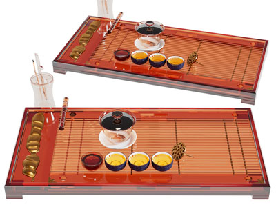 新中式茶盘、茶具杯子