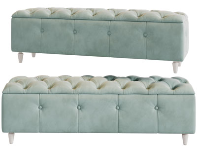 简欧长方形沙发凳