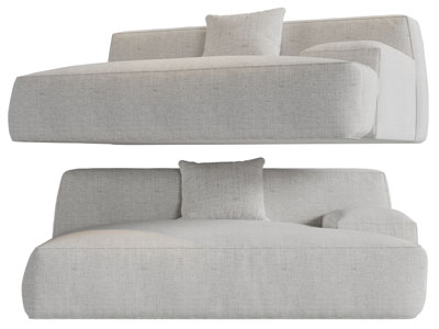 现代布艺多人沙发3d模型 现代布艺多人沙发