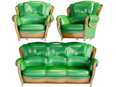 简欧单人、多人沙发3d模型 简欧单人、多人沙发