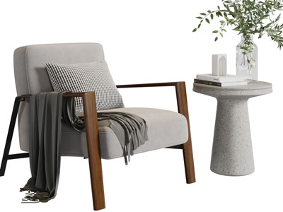 现代布艺休闲椅子