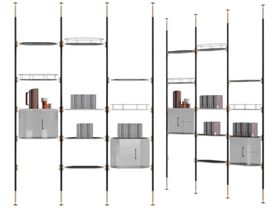 现代收纳装饰架