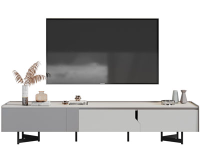 现代电视柜、电视机