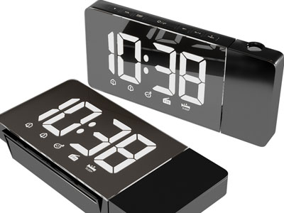现代LED多功能高清智能电子闹钟3d模型 现代LED多功能高清智能电子闹钟