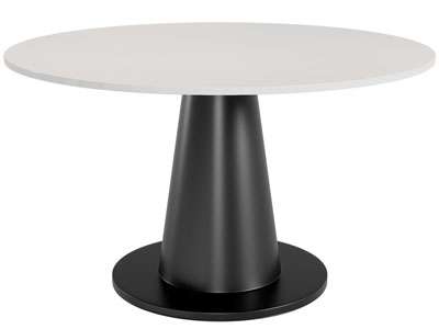 现代圆形茶几3d模型 现代圆形茶几