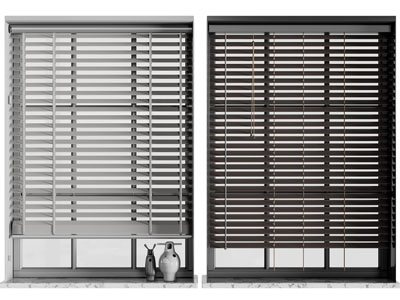 现代百叶窗帘、卷帘3d模型 现代百叶窗帘、卷帘