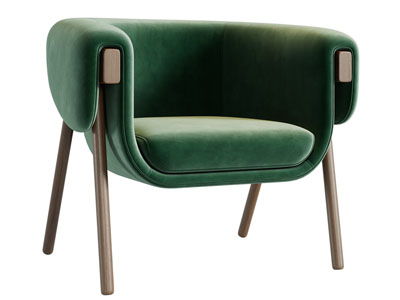 现代单人沙发3d模型 现代单人沙发