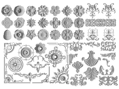 欧式石膏雕花装饰构件