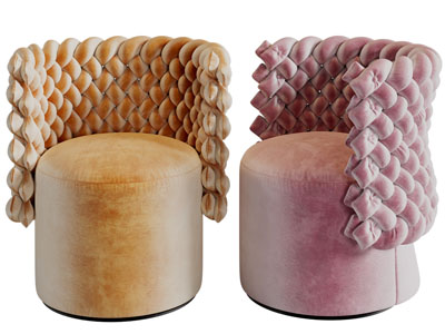 现代单人沙发3d模型 现代单人沙发