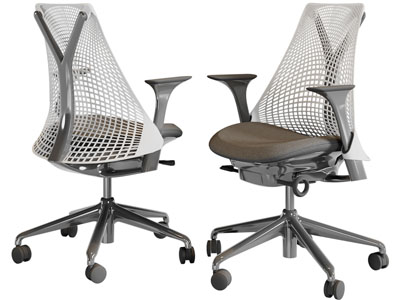 后现代网状靠背的办公转椅
