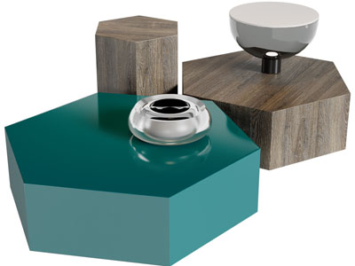 现代多边形茶几3d模型 现代多边形茶几