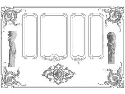法式雕花、石膏线条