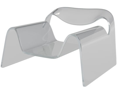 后现代透明休闲椅子