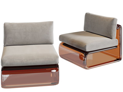 现代单人沙发3d模型 现代单人沙发