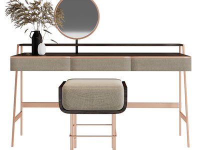 现代轻奢化妆梳妆台