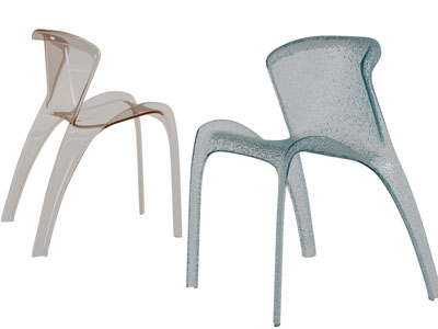 现代透明休闲椅子