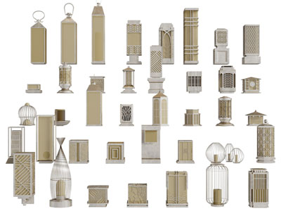 新中式地灯、草坪灯