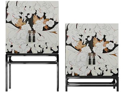 新中式玄关柜、边柜