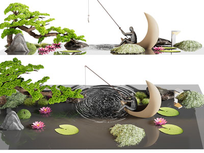 新中式景观园艺小品