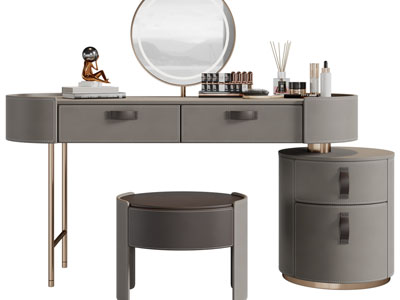 现代轻奢化妆、梳妆台