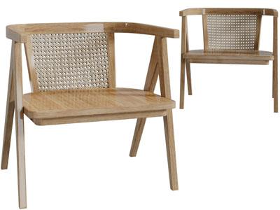 北欧实木休闲椅子