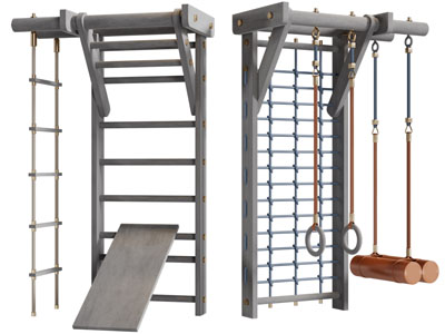 现代攀爬架体育设备3d模型 现代攀爬架体育设备