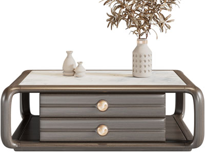 新中式茶几3d模型 新中式茶几