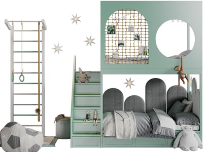 北欧儿童上下床