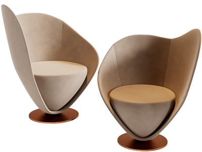 现代单人沙发3d模型 现代单人沙发