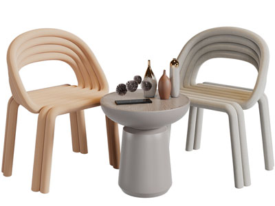 侘寂风休闲椅子