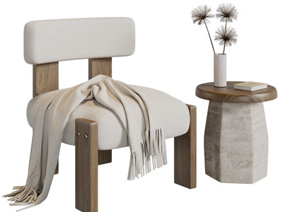 侘寂风休闲椅子