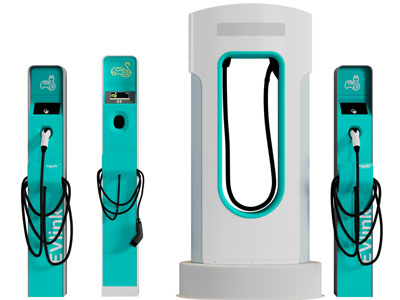 现代充电桩3d模型 现代充电桩