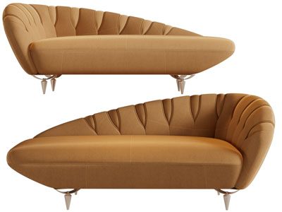 现代多人沙发3d模型 现代多人沙发