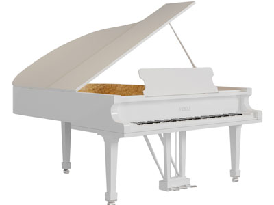 现代三角钢琴3d模型 现代三角钢琴