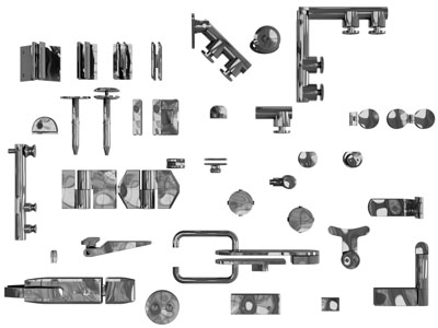 现在五金零部件3d模型 现在五金零部件