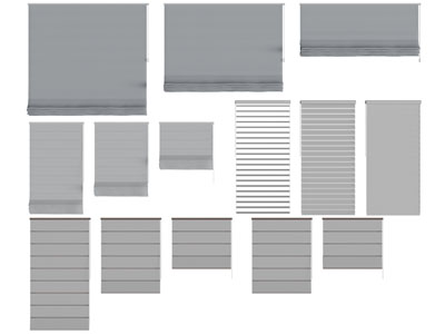 现代布帘、拉帘3d模型 现代布帘、拉帘