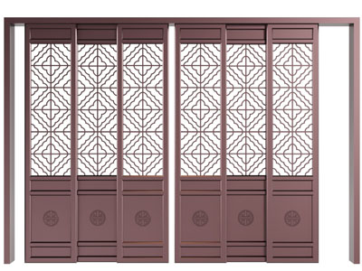 新中式推拉门