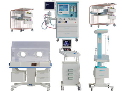 保温箱、B超检测仪医疗器械3d模型 保温箱、B超检测仪医疗器械